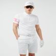 J.Lindeberg Men's Heath Regular Fit Golf Polo - Hot Pink - SS22