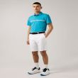 J.Lindeberg Men's Chad Slim Fit Golf Polo -Enamel Blue - SS22