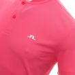 J.Lindeberg Men's Tyson Regular Fit Golf Polo - Hot Pink - SS22