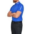 J.Lindeberg Men's Tour Tech Regular Fit Golf Polo - Nautical Blue - FW22