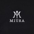 Miura Men's Black Ouail Wharton M Logo Golf Polo - Black