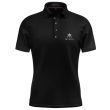 Miura Men's Black Ouail Wharton M Logo Golf Polo - Black