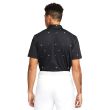 Nike Men's Dri-FIT Player Printed Golf Polo - Black/Brushed Silver