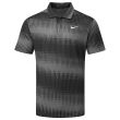 Nike Men's TW Dri-Fit ADV Print Golf Polo - Iron Grey/Black - Whaite