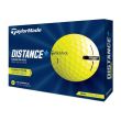 TaylorMade Distance+ Golf Balls 1 Dozen - Yellow