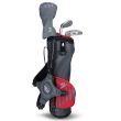 US Kids UL39 3-Club Carry Set All Graphite - Grey/Red