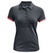 Under Armour Women's UA Zinger Point Sleeve Golf Polo - Black