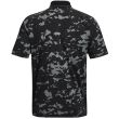 Under Armour Men's UA Iso-Chill Charged Camo Golf Polo - Black/Jet Gray