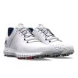 Under Armour Men's UA HOVR™ Drive 2 Wide (E) Golf Shoes - White/Metallic Silver 