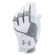 Under Armour Coolswitch Golf Gloves Left Hand (For The Right Handed Golfer) - White/Steel