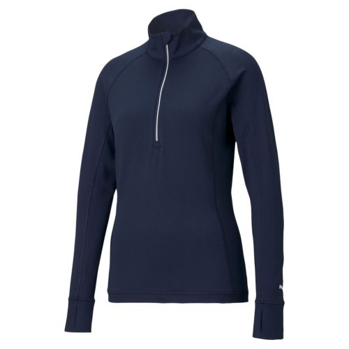 Puma Women's Rotation 1/4 Zip Golf Pullover - Navy Blazer