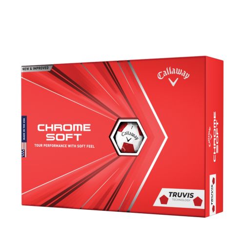 Callaway 2020 Chrome Soft Truvis Golf Balls - Red