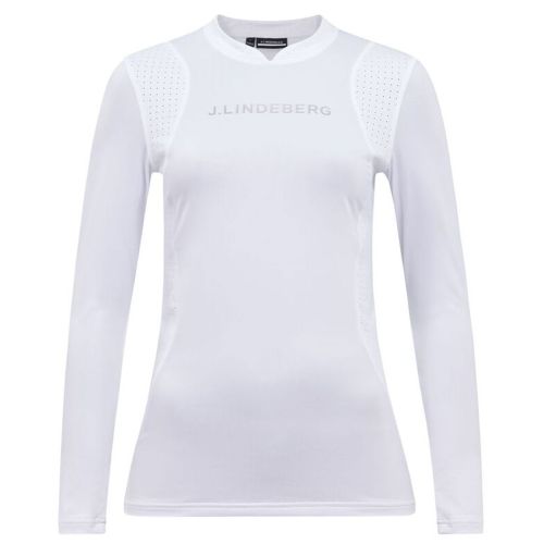 J.Lindeberg Women's Zowie Compression Top - White - FW21