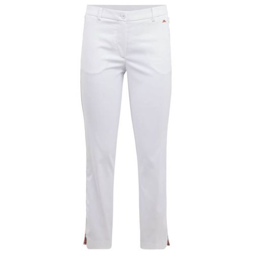 J.Lindeberg Women's Lei Side Stripe Golf Pants - White - FW21
