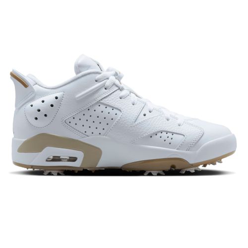 Nike Men's Jordan Retro 6 G Golf Shoes - White/Khaki