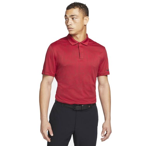 Nike Men's Tiger Woods Dri-Fit Novelty Polo - Team Red/Gym Red
