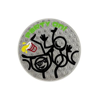 Bettinardi Party On 2022 Ball Marker - Green/Yellow - Crown Surfing