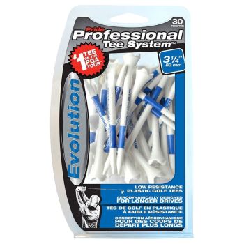 Pride Sports Professional Tee System (Pts)  3 1/4" 83mm White/Blue Tees - 30 Pcs