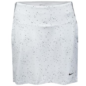 Nike Women's Dry UV 17" In Dot Print Skirt - White/Black