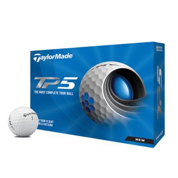 TaylorMade 2021 TP5 Golf Balls 1 Dozen - White