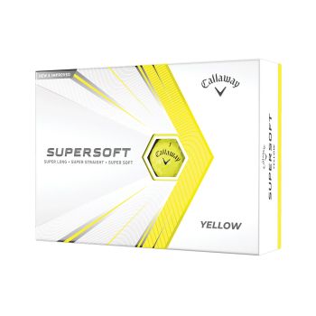 Callaway 2021 Supersoft Golf Balls 12Pcs- Yellow