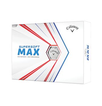 Callaway 2021 Supersoft Max Golf Balls 12Pcs - White