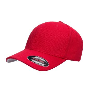 Flexfit Men's 110 Cool & Dry Mini Pique Mesh Cap - Red