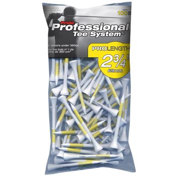 Pride Sports Professional Tee System (Pts)  2 3/4" Yellow Tees - 100 Pcs