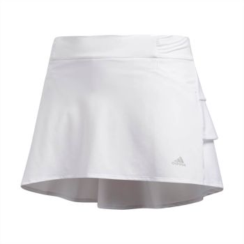 Adidas Girls Ruffled Golf Skort - White
