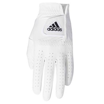 Adidas Leather Golf Gloves Left Hand (For The Right Handed Golfer) - White/Black