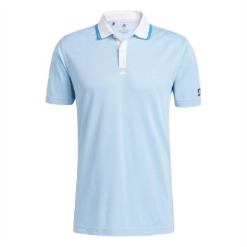 Adidas Men's Equipment Primegreen Golf Polo Shirt - Sonic Aqua 
