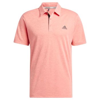 Adidas Men's Drive Heather Polo Golf Shirt - Semi Turbo Mel