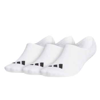 Adidas Men's No-Show Socks 3 Pairs - White