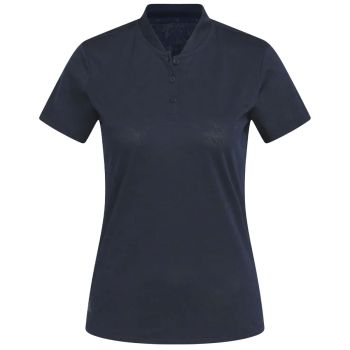 Adidas Women's Jacquard Golf Polo Shirt - Collegiate Navy