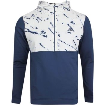 Adidas Men's Primeblue Cold.RDY Zip Golf Jacket - Crew Navy/White