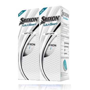 Srixon Men's UltiSoft feel 6-Ball Performance Pack Golf Balls - Soft White 
