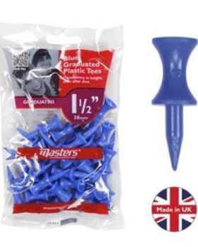 Masters Plastic Graduated Tees 1 1/2 Blue (30pcs) 