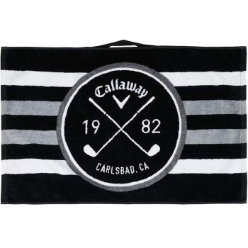 Callaway Golf Cart Towel - Black/White/Charcoal