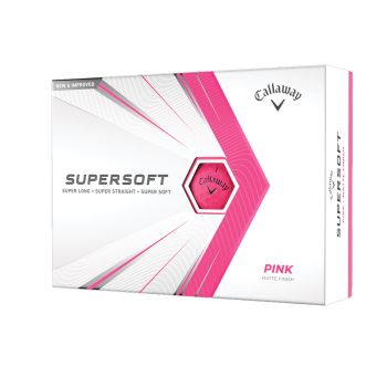 Callaway Men's Supersoft Golf Balls 12Pcs- Pink 