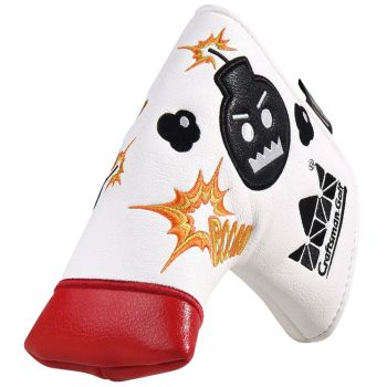 Craftsman Golf Bomb Blade Putter Headcover -  White/Red