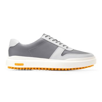 Cole Haan Men's GrandPrø AM Golf Sneaker Shoes - Quiet Shade/Oyster Mushroom/Radiant Yellow