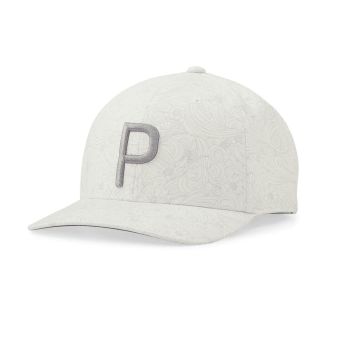 Puma Men's Gust O' Wind P Snapback Golf Cap - Bright White