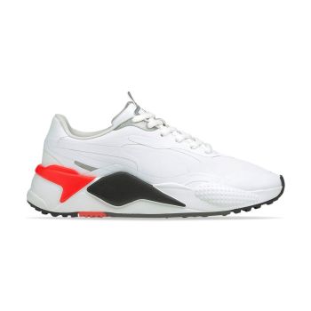 Puma Men's RS-G Golf Shoes - White/Puma Black/Red Blast