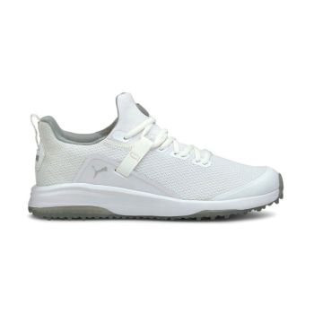 Puma Men's Fusion Evo Golf Shoes - White/Quarry