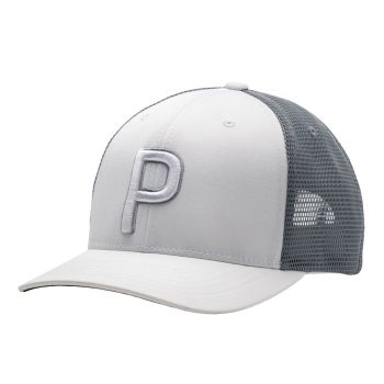 Puma Trucker P Snapback Cap - Bright White 