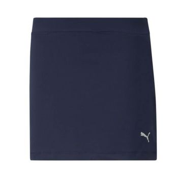 Puma Junior Girls Solid Knit Golf Skirt - Navy Blazer