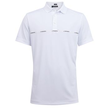 J.Lindeberg Men's Chad Slim Fit Golf Polo - White - SS22