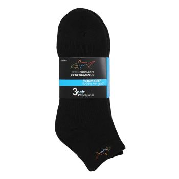 Greg Norman Comfort Golf Socks (3pairs) - Black