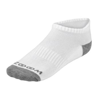 Zoom Men's Ankle Low Cut Socks (3pairs) - White/Silver