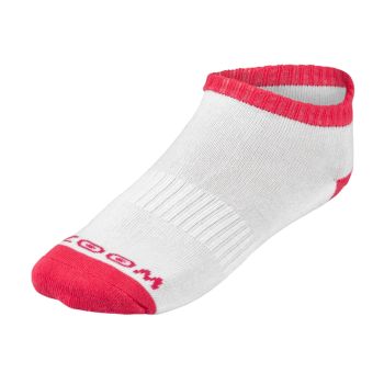 Zoom Ladies Ankle Low Cut Socks (3pairs) -White/Fuchsia